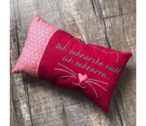 Stickdatei - Ich schnarche nicht, ich schnurre